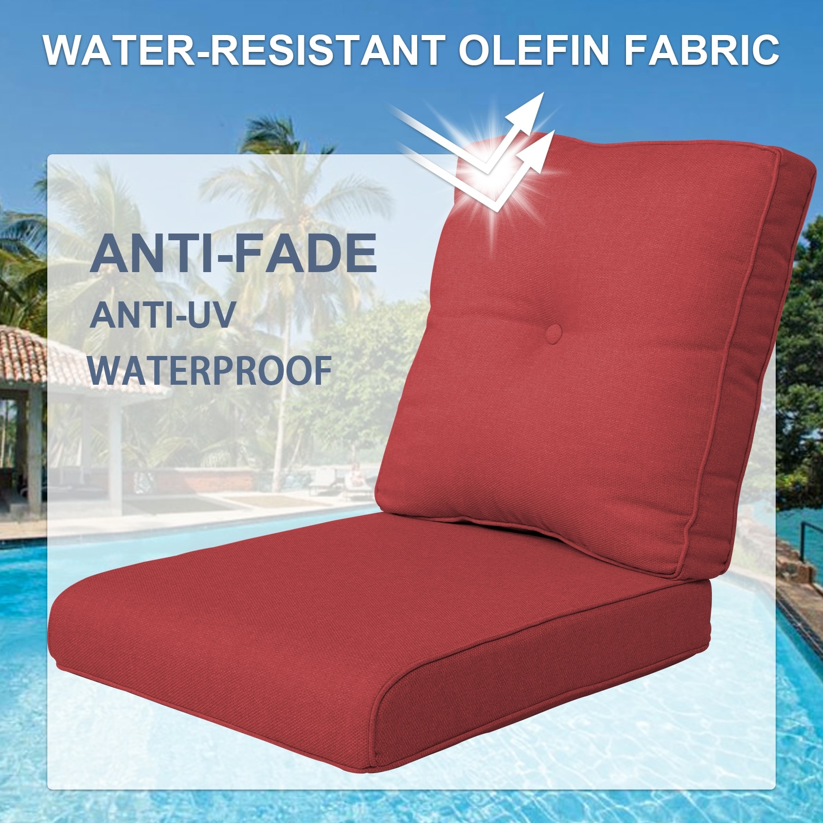 Outdoor Lounge Chair Replacement Cushion For Patio Chair