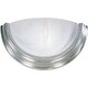 preview thumbnail 3 of 1, Volume Lighting Lunar Single Light 8" Tall Wall Sconce Brushed Nickel