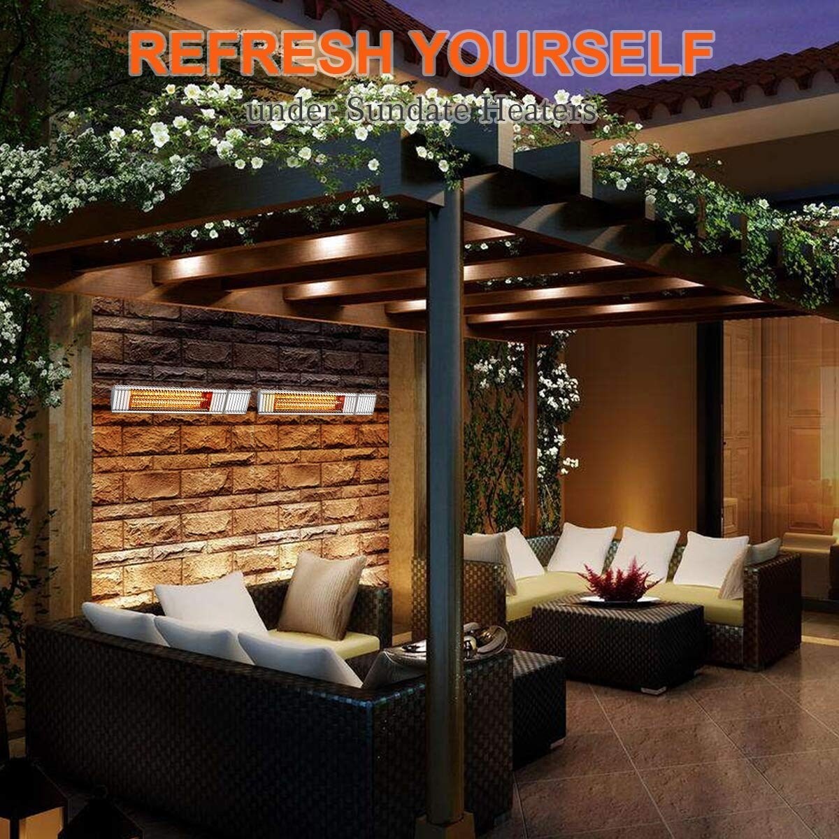 Shop Electric Patio Heater Outdoor Ceiling Patio Heater Patio