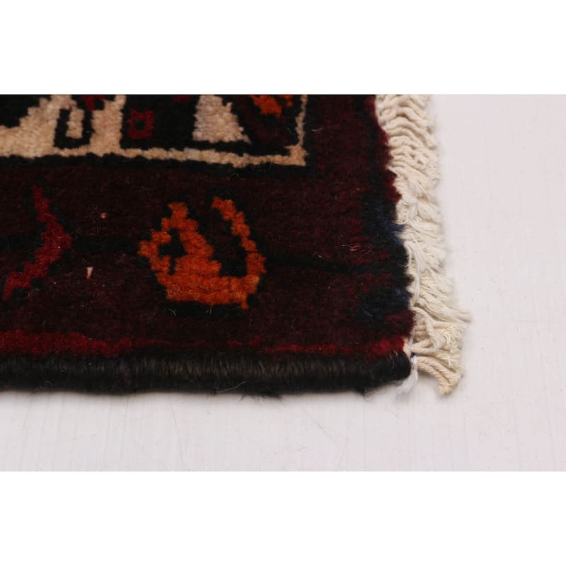 ECARPETGALLERY Hand-knotted Konya Anatolian Navy, Red Wool Rug - 4'11 x 9'6