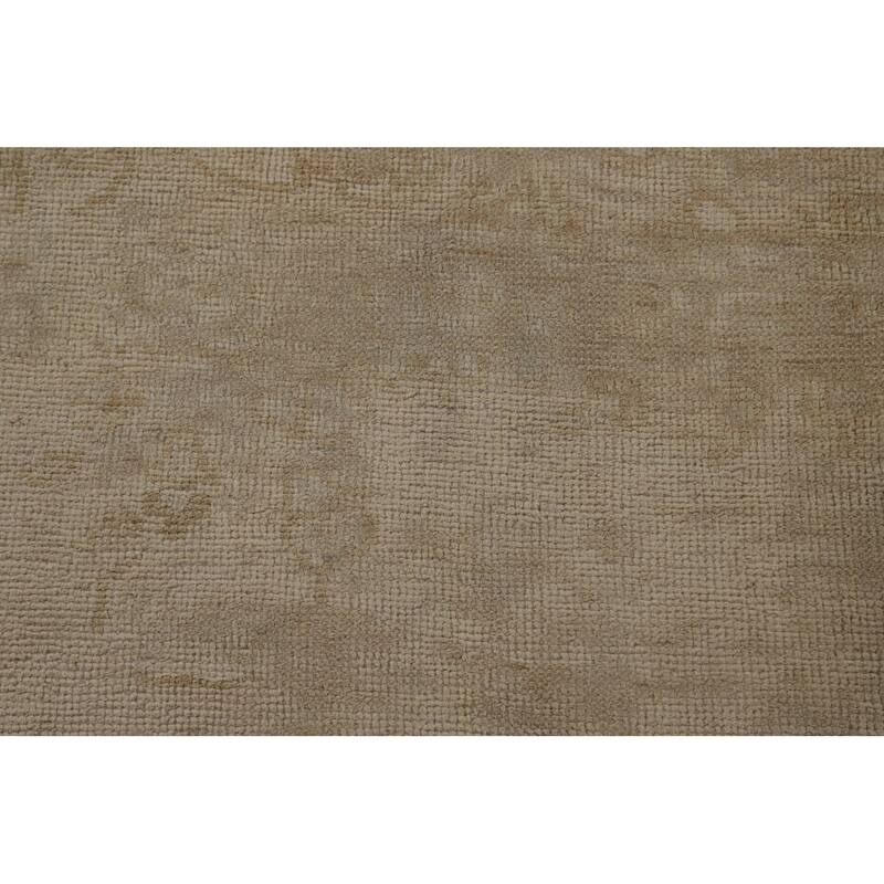 Distressed Tabriz Persian Vintage Area Rug Hand-Knotted Wool Carpet - 8'9" x 11'4"