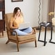 preview thumbnail 67 of 105, High Back Solid Wood Armrest Backrest Leisure Chair Accent Chair
