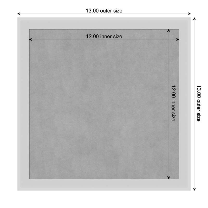 Amanti Art Incline Black Framed - 13 x 13 in - Incline Silver