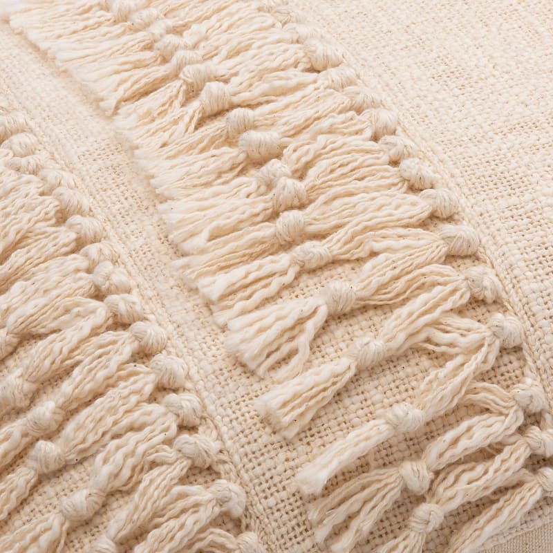 Miloh Tassel Fringe Accent Throw Pillow