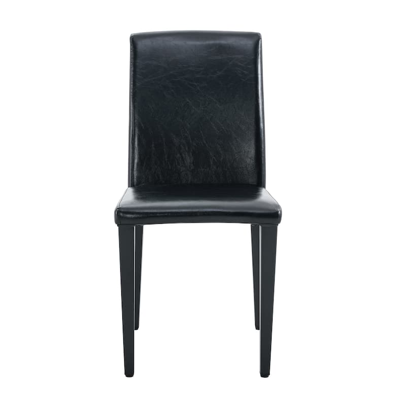 Dining Chairs Set of 4, Modern Kitchen Chairs with Black Metal Legs Side Chairs for Dining Room