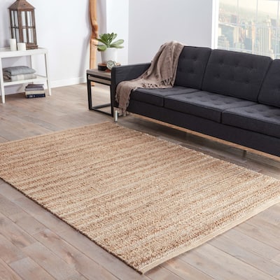 Solis Natural Jute Stripe Area Rug
