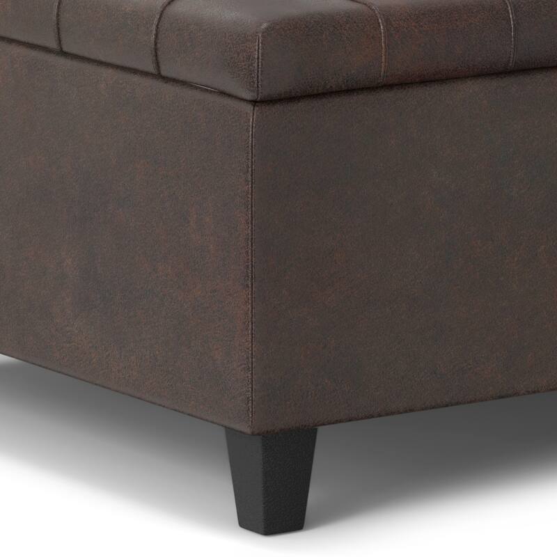 WYNDENHALL Elliot 30 inch Wide Transitional Square Table Ottoman