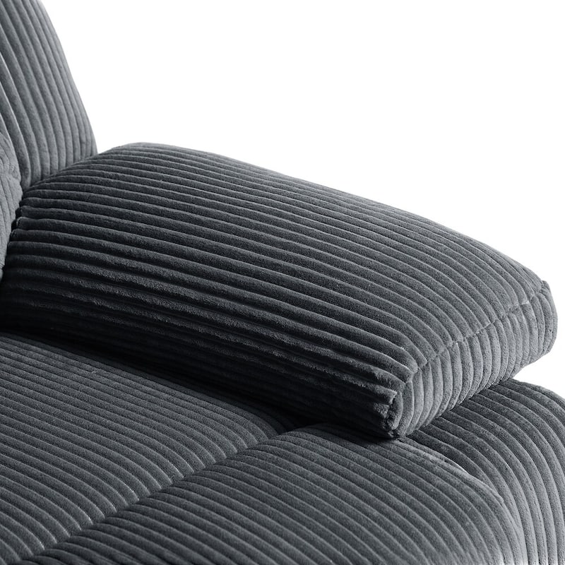 Modern 36'' W Cotton/ Corduroy Push Back Manual Recliner Chair