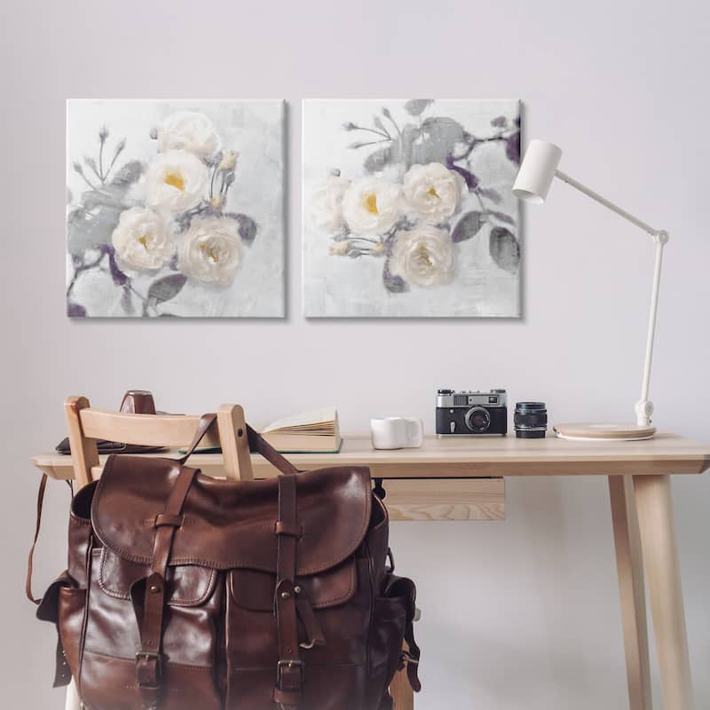 Stupell Country Blossoms Bundle Canvas Wall Art Design By Emily Ford (Set of 2)