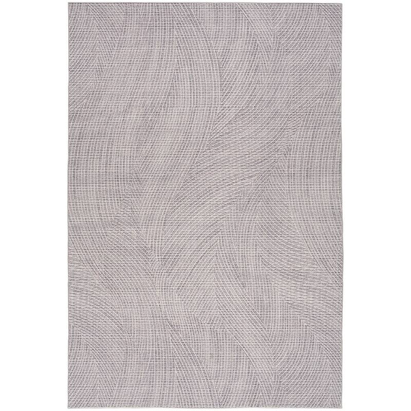 Nourison Washables Indoor Grey Abstract Area Rug - 4' x 6' - Grey/Ivory - Rectangle