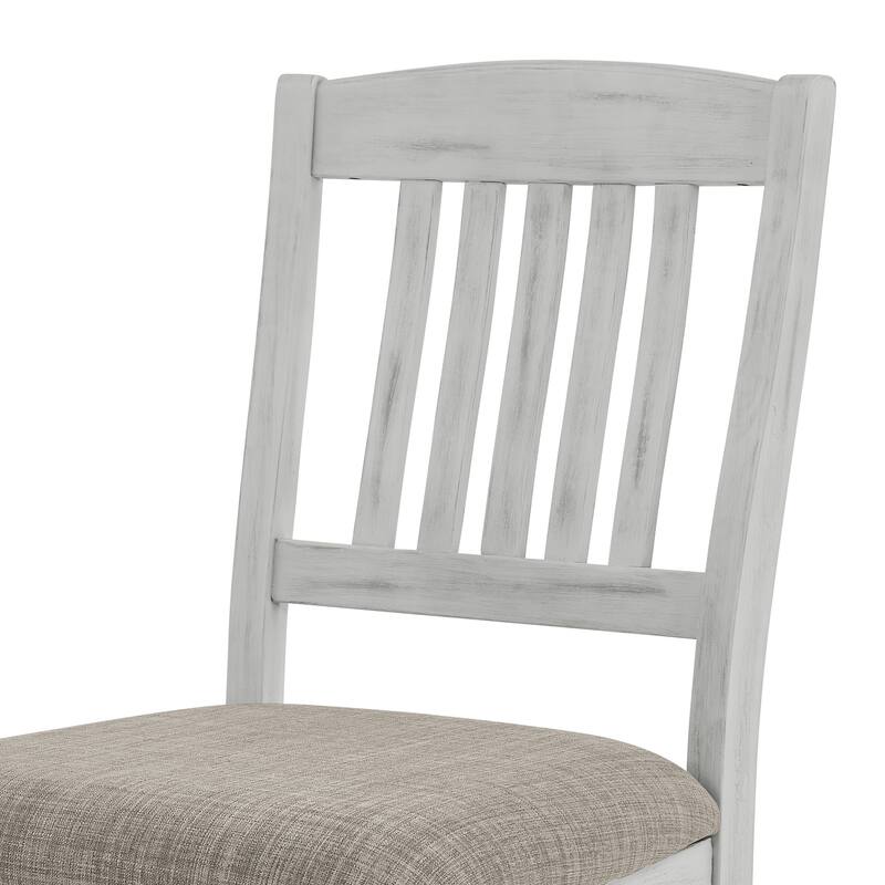 5-Piece Foldable Dining Table Set with Storage Space and 4 Chairs