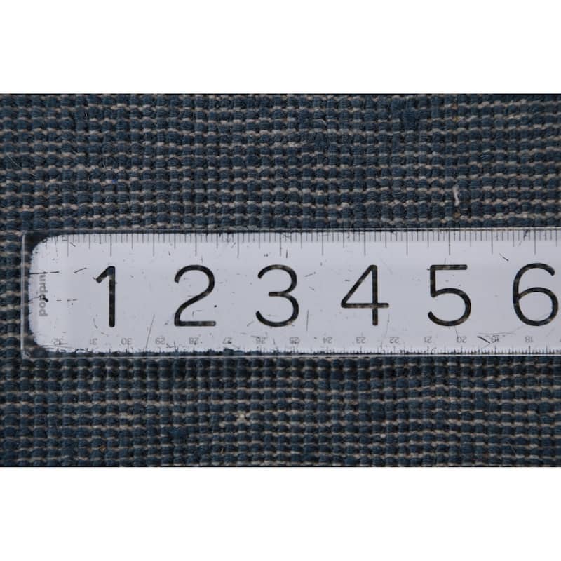 Hand Knotted Oriental 100% Wool Carpet Modern Solid Navy Blue & Blues Gabbeh Runner Rug - 8' 2'' X 2' 8''