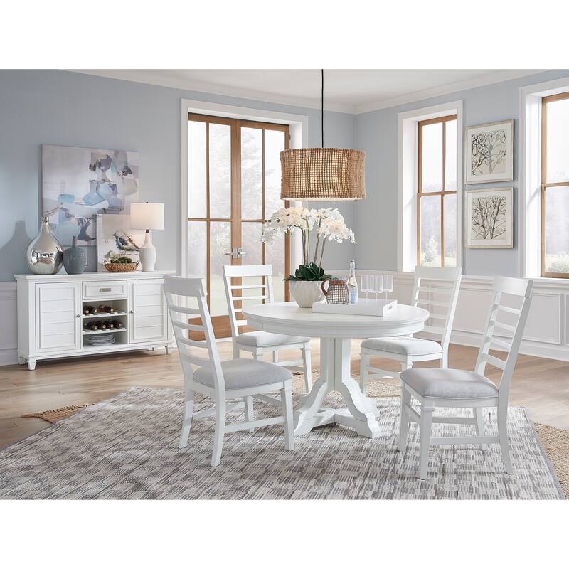 Magnussen Home Charleston White Dove Extendable Rectangular Dining Table - 38''W x 72''D x 30''H