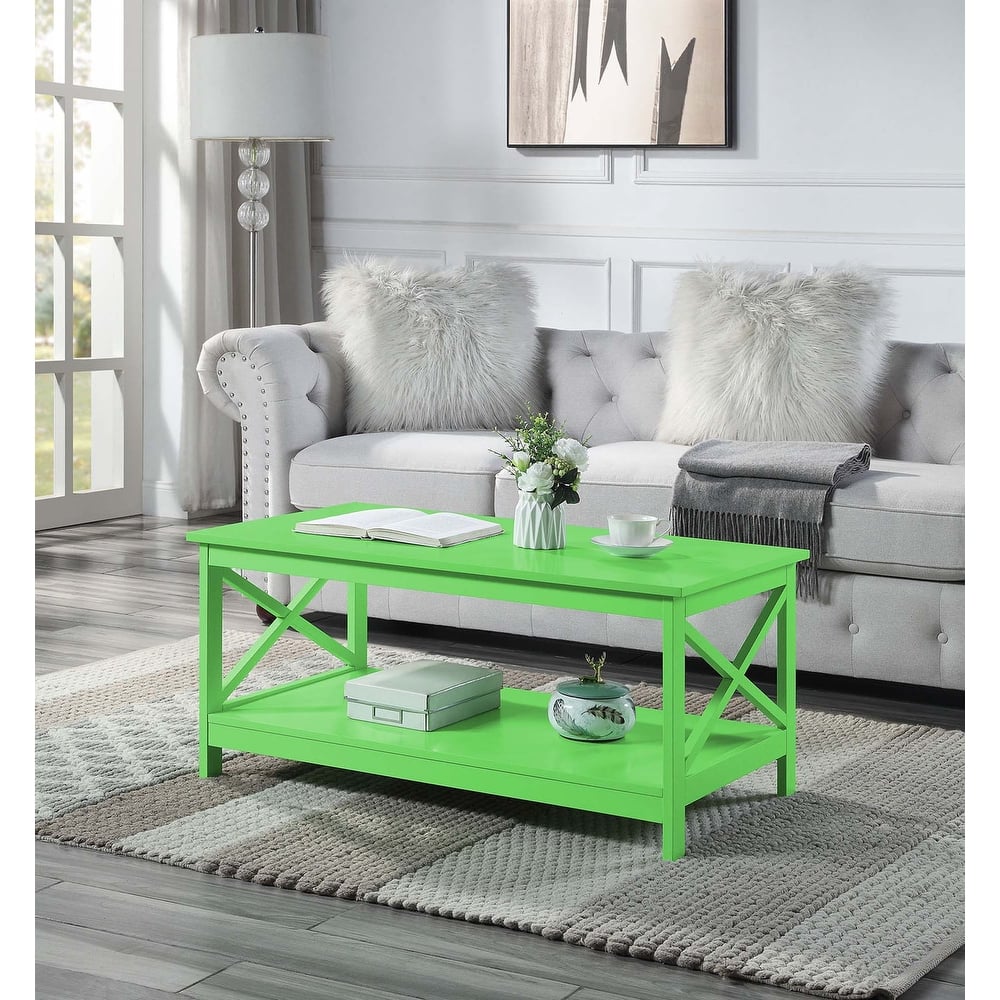 Convenience Concepts Oxford Coffee Table with Shelf