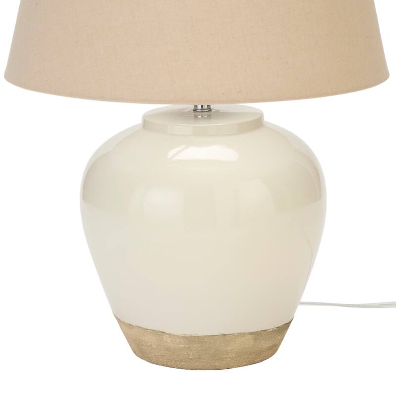Nourison 20" Rustic Ceramic Pot Table Lamp