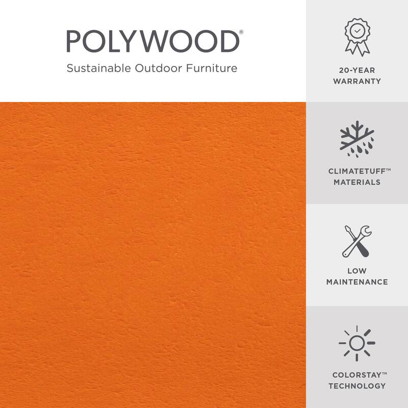 POLYWOOD Classic Plastic Outdoor Adirondack Chair