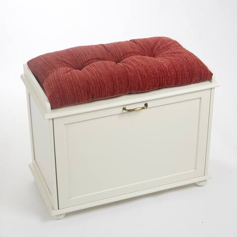 Klear Vu Polar Chenille Fabric Non-Slip Overstuffed 27" Bench Cushion