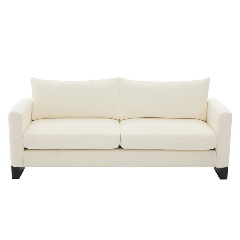 Christopher Knight Home - American Modern 3-Seater Upholstered Sofa and 2 Accent Chairs Set with Rubberwood Legs