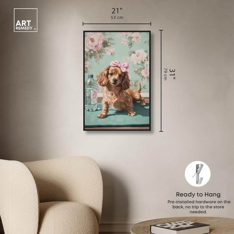 Doxxie Dainty Yoga Canvas by Art Remedy