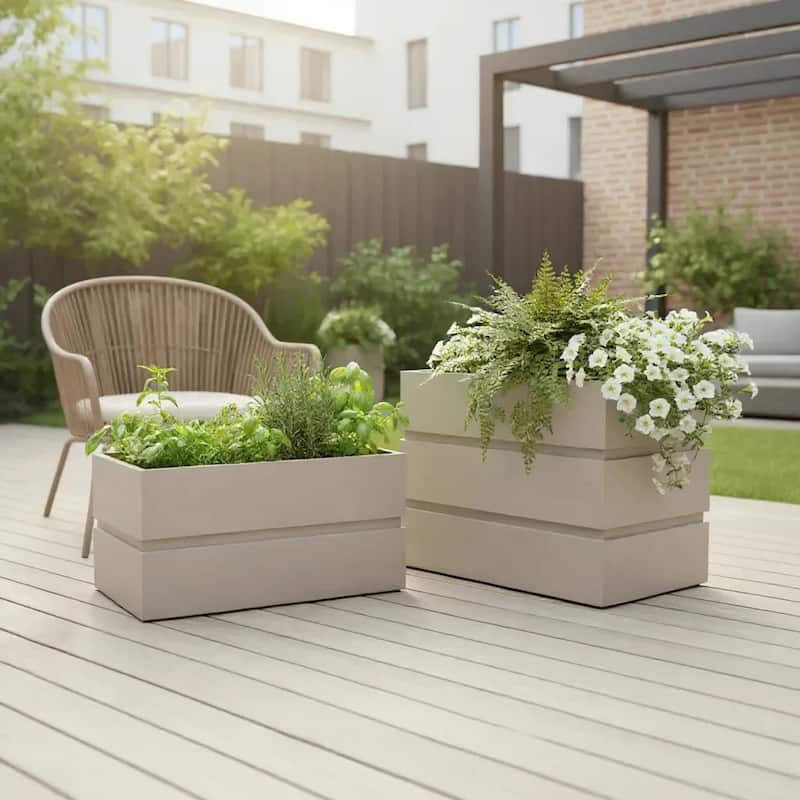 Rectanglar Terrace Planter Short