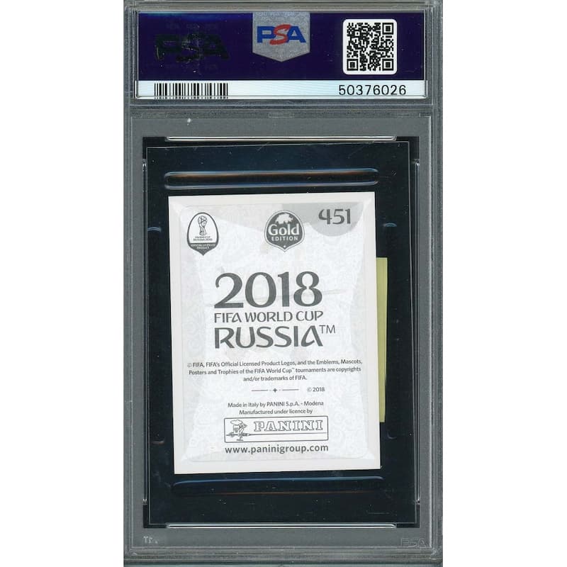 Timo Werner 2018 Panini World Cup Gold Stickers Card #451 PSA 9 - 8'6" x 11'6"
