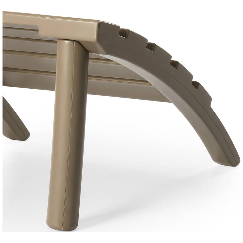 Polytrends Coastline Outdoor Poly 3-Piece Set Adirondack Chair with Ottoman and Side Table