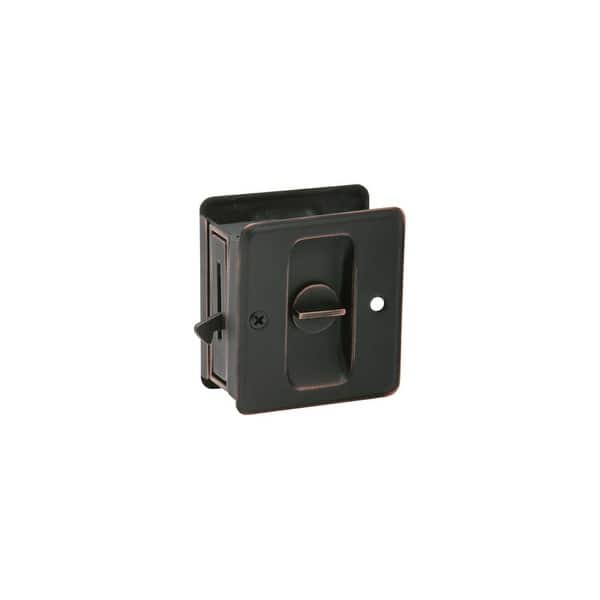 Shop Schlage 991 Solid Brass Privacy Pocket Door Lock Overstock 16454992