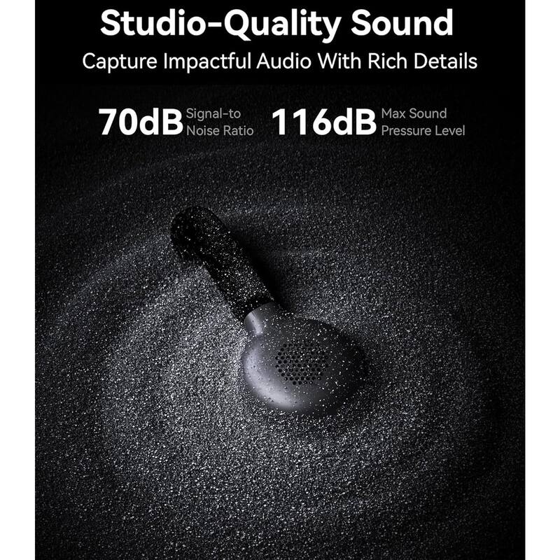 Hollyland LARK M2 2.4GHz 2-Person Wireless Lavalier Microphone System with USB-C Plug & Play (Shine Charcoal) - Small