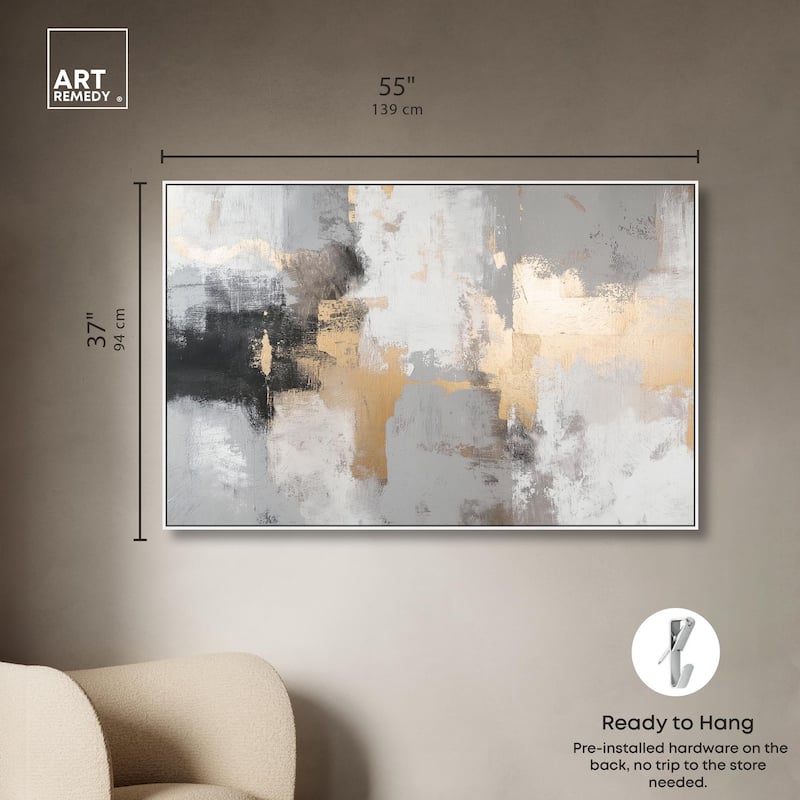 Gilded Gray II Canvas by Art Remedy