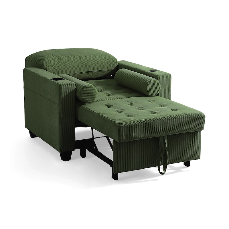 3-in-1 Adjustable Sleeper Sofa Bed Convertible Chair for Living Room