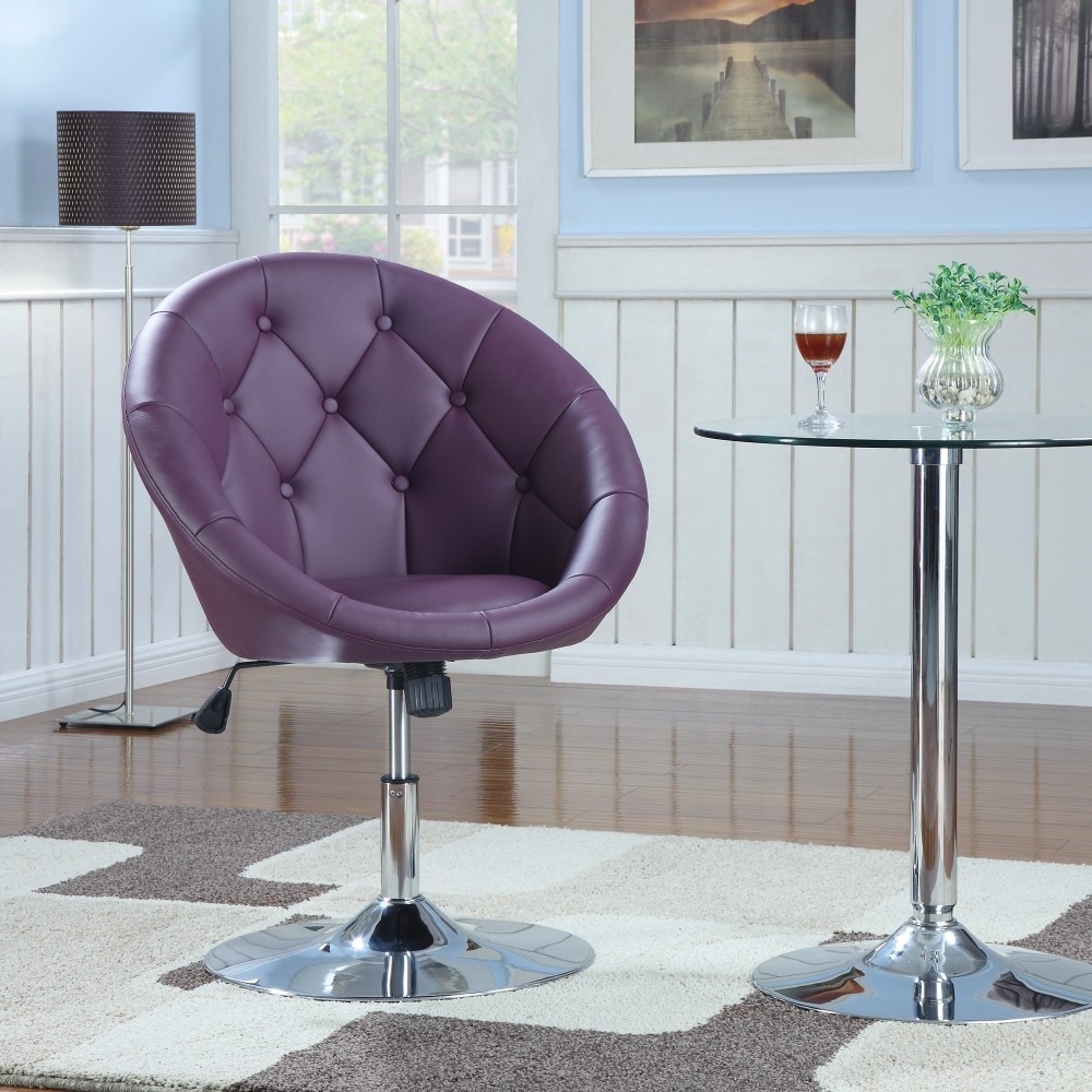 Purple swivel accent chair new arrivals