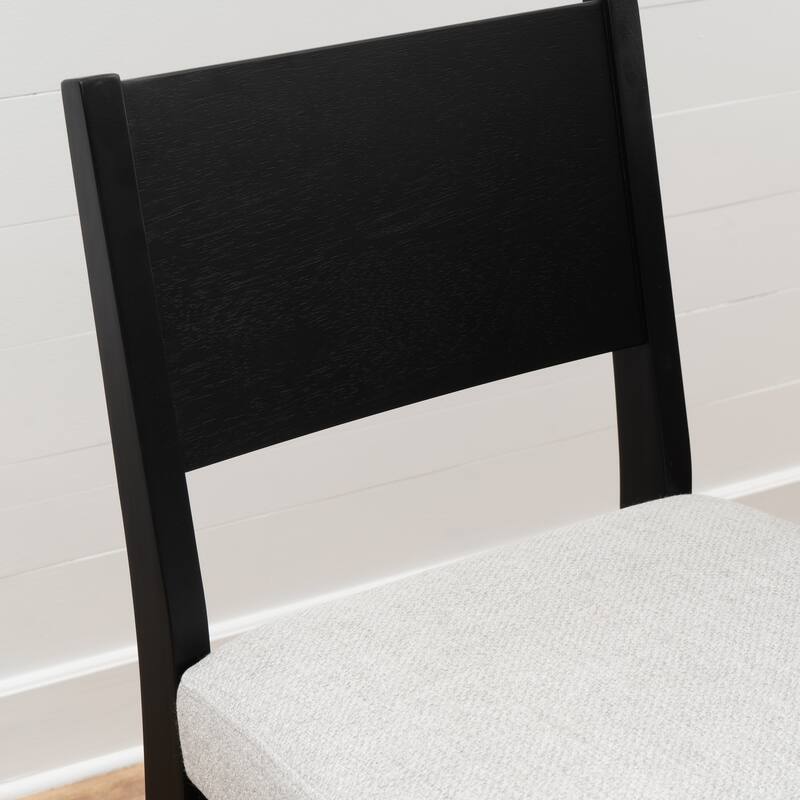 Caelan 3PC Upholstered Counter Set Black