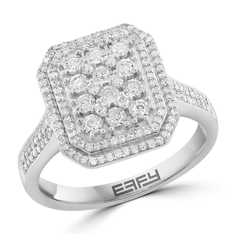 Effy 925 Sterling Silver Diamond Ring