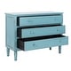preview thumbnail 4 of 12, SAFAVIEH Talbet Distressed Blue 3-Drawer Storage Chest