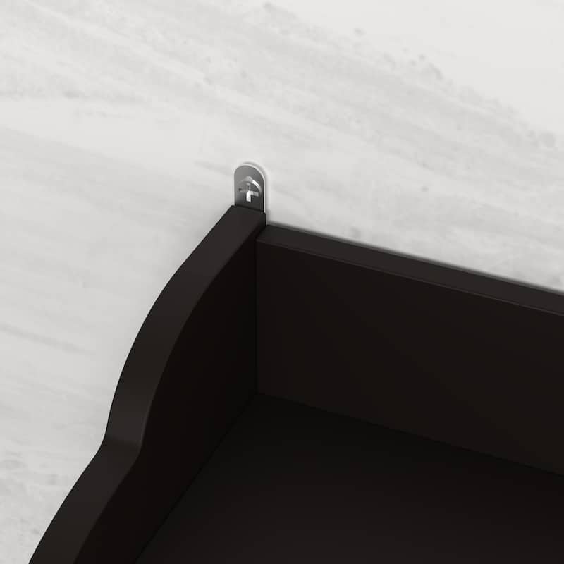 Anmytek Modern Espresso Over The Toilet Space Saver Wood Storage Cabinet Bathroom Organizer