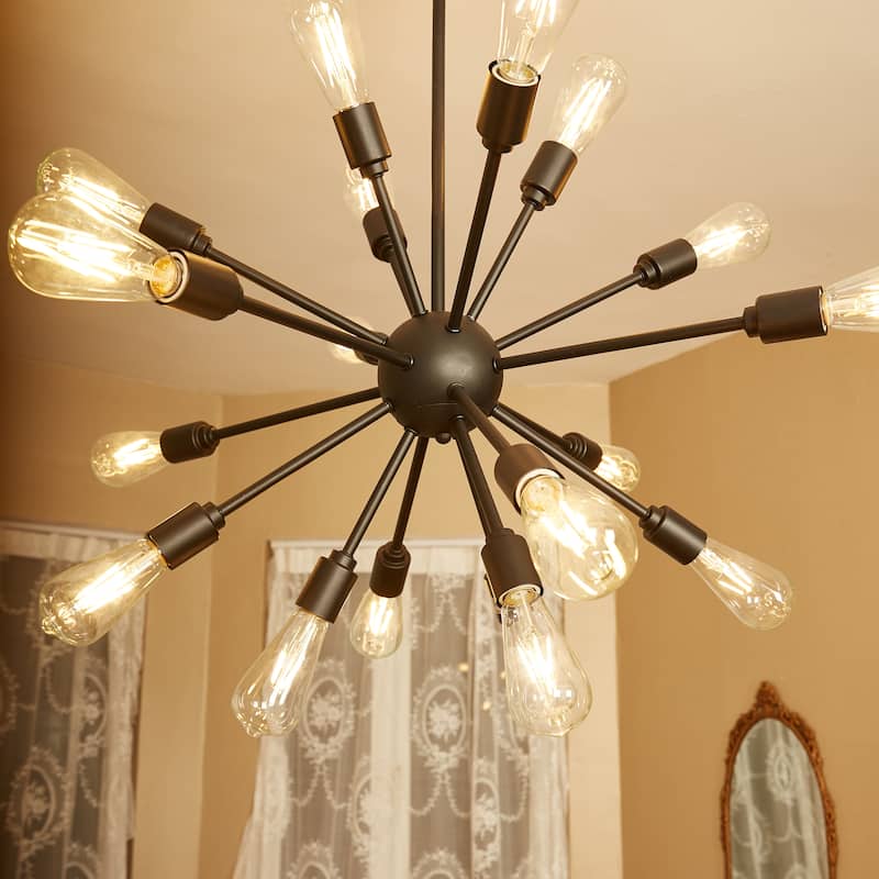 18 Light Sputnik Sphere Chandelier - 27.36"x74.45"