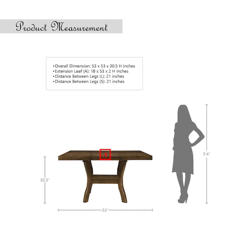 Oxberg Wood Expandable Dining Table - Brown