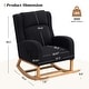 preview thumbnail 49 of 66, HOMYKA 27.3" Wide Rocking Chair for Nursery Room