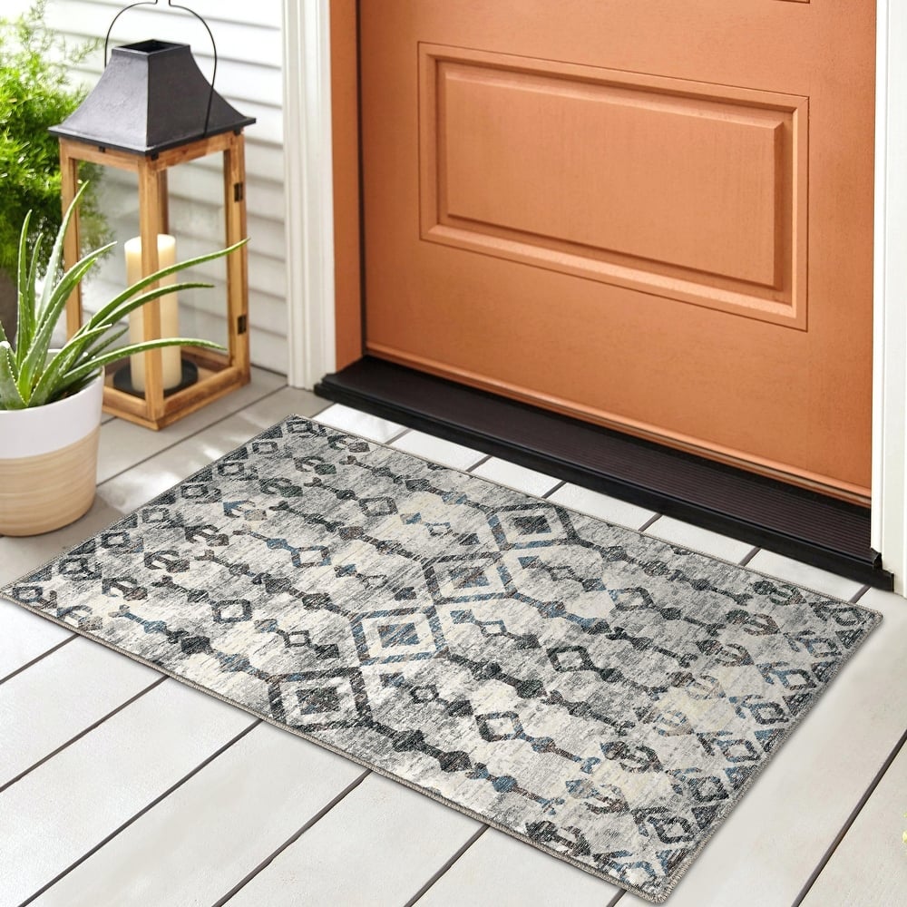 Indoor/ Outdoor Addison Bravado Morroccan Washable Area Rug