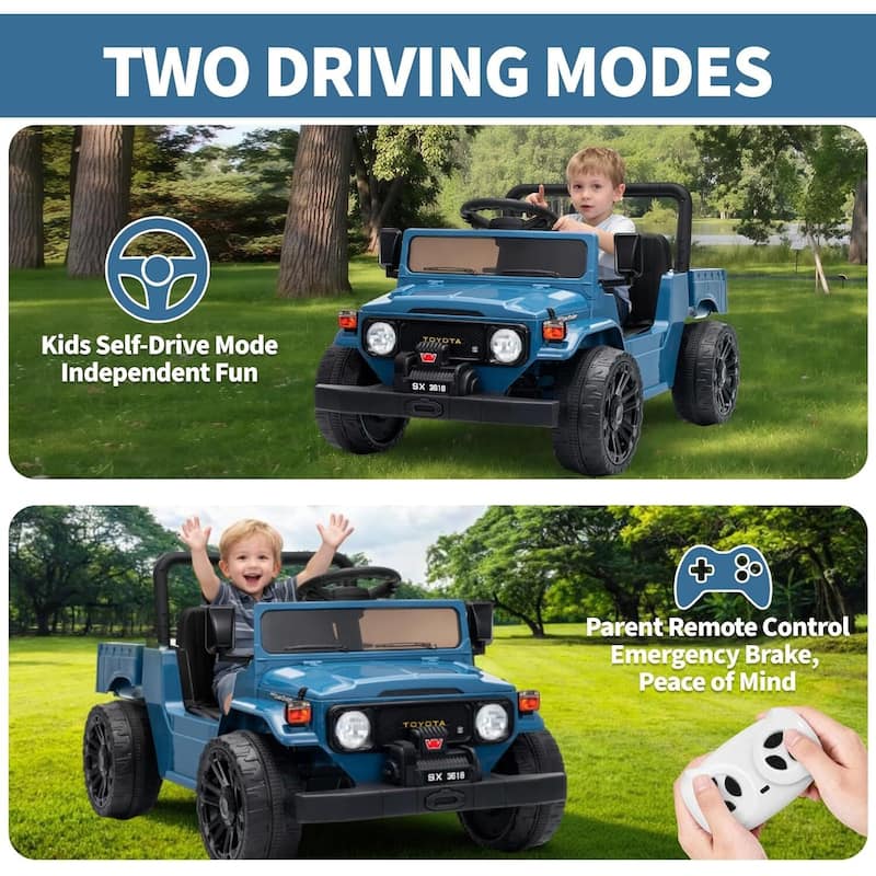 12V Licensed Toyota Electric Car Toy Ride on Truck for Best Kids Gift