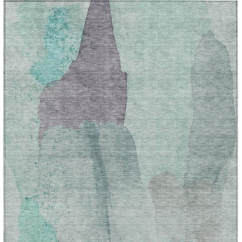 HomeRoots Abstract Transitional Rectangle Outdoor Rug