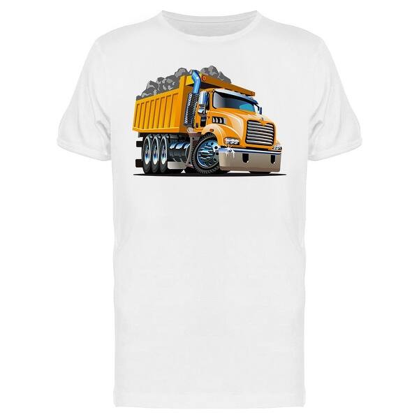 Shop Cartoon Yellow Dump Truck Tee Men S Image By Shutterstock Overstock 32271524 Are you searching for dump truck png images or vector? overstock com