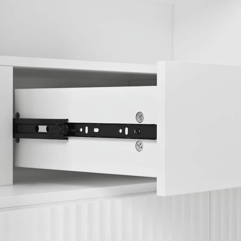 72" Tall Arched Kitchen Pantry Cabinet