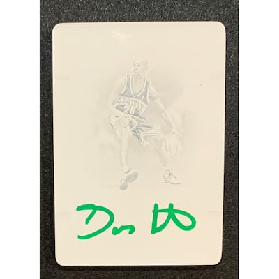 Gary Payton 2019 Panini Flawless Signed Printing Plate Card #45 Auto JSA 1/1 - 8'6" x 11'6"
