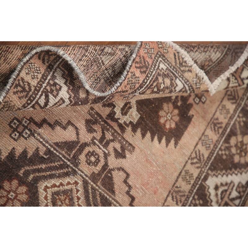 Hand Knotted Oriental 100% Wool Carpet Traditional Tribal Brown Balouch Area Rug - 5' 11'' X 3' 5''