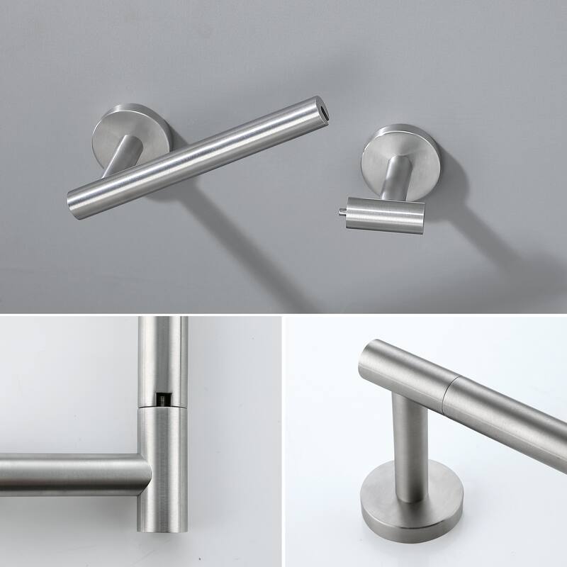 Wall-Mount Toilet Paper Holder Flexible Pivot TP Holder