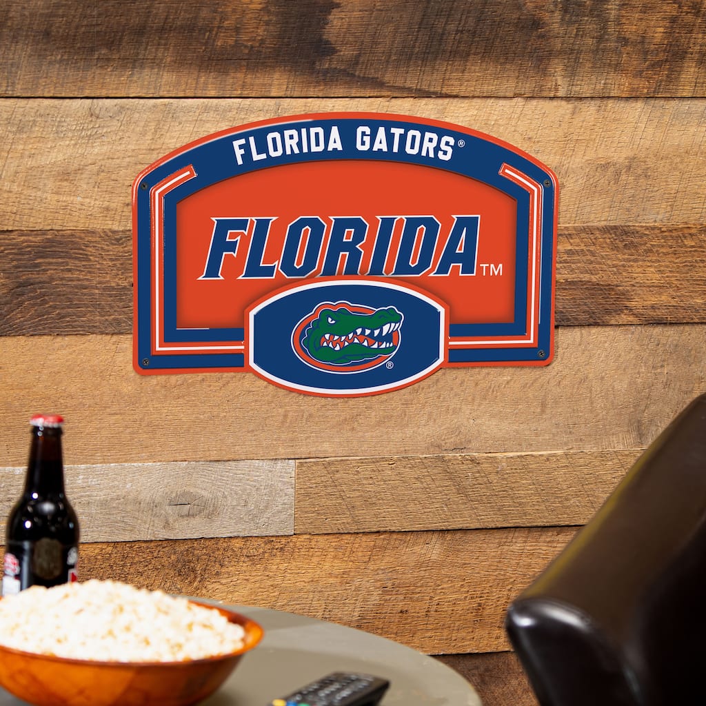 University of Florida Embossed Steel Wall Sign, 11" x 17"
