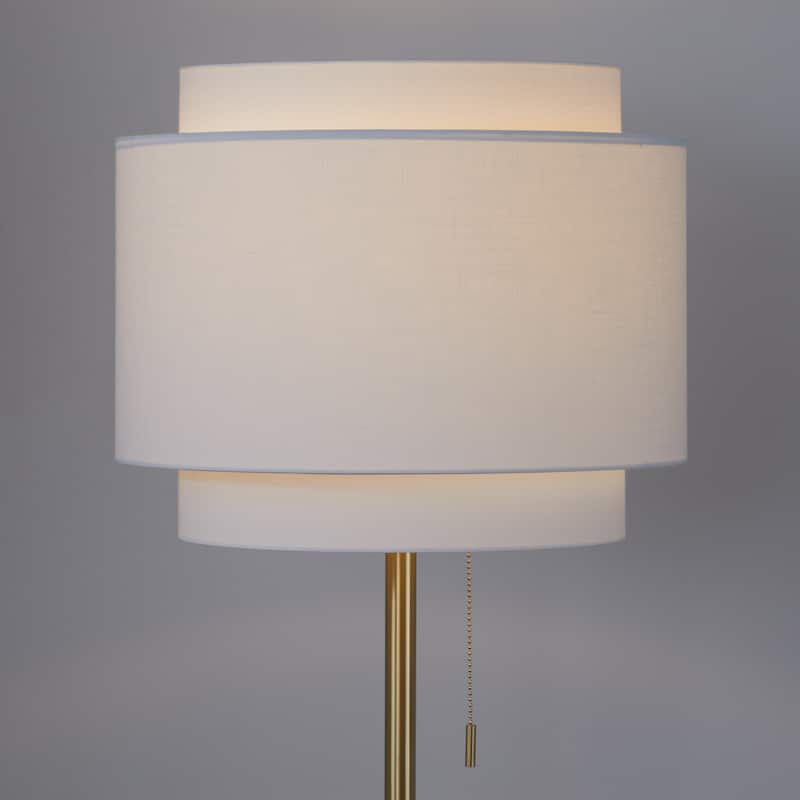 Silver Orchid Layne 64" Metal Floor Lamp