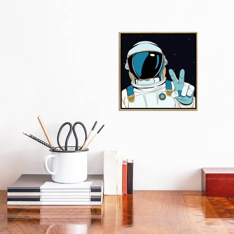 iCanvas "Astronaut Pop" by Art Mirano Framed Canvas Print
