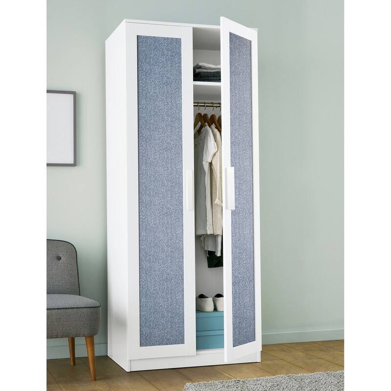 NuWallpaper Ashland Navy Peel and Stick Wallpaper